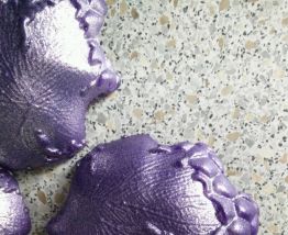  de 6 coupe violet en verre