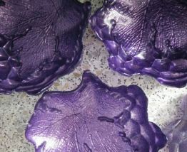  de 6 coupe violet en verre