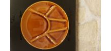8 assiettes Fondue Vintage En Barbotine Niderviller D 21,5 C