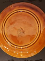 8 assiettes Fondue Vintage En Barbotine Niderviller D 21,5 C