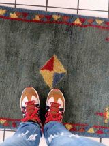 Tapis vintage Persan Gabbeh fait main, 1C1024
