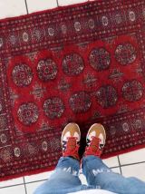 Tapis vintage Indien Seraband fait main, 1C1033