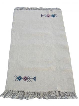 Vintage Tapis berbère  Marocain tissé à la main 