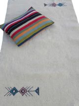 Vintage Tapis berbère  Marocain tissé à la main 