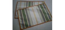 Lot de 2 sets de table en tissu recycle