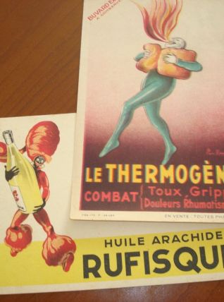 Collection de 134 buvards publicitaires +doubles