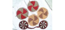 lot de 3 paires de maniques , vintage
