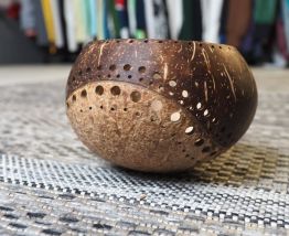 Bougeoir 100% noix de coco