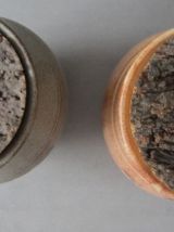 1 LOT DE 2 POTS EN CERAMIQUE