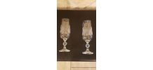 2 flûtes à champagne Karas Crystal