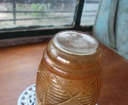 Vase vintage style Art déco, ambre