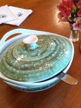 Soupière et couvercle en NIDERVILLER  MOUSSE 60/70 