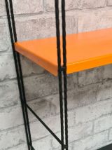 Etagere string style tomado 1960  a 70 metal 4 tablettes ora