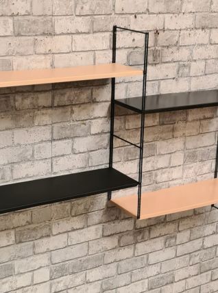 Etagere string style tomado 1960  a 70 metal 4 tablettes ora