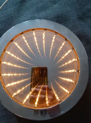 Miroir lumineux effet Infini des années 70 