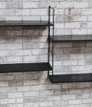 Etagere string style tomado 1960 a 70 metal 4 tablettes blac