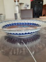 plat corbeille porcelaine japonais ajouré style Imari