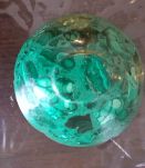 Coupelle asiatique en malachite et laiton doré