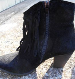 CHAUSSURES BOTTINES A FRANGES MIMODA STYLE ARCHE T 36 NOIR 