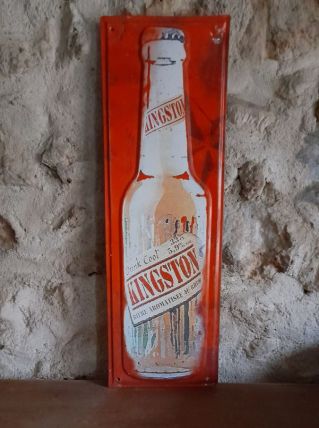Plaque métal biere KINGSTON 