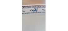 Ramasse couverts porcelaine de Paris décor oiseau bleu