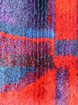 Tapis vintage Suédois Rya fait main, 1P115