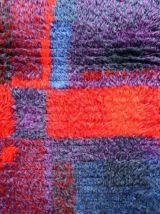 Tapis vintage Suédois Rya fait main, 1P115