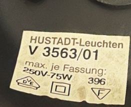 Lampe art déco par Hustadt-Leuchten, 75 cm