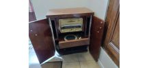meuble radio tourne disque année 60