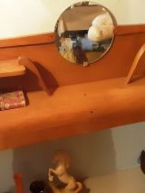 Cosy avec miroir  et tete de lit  en bois année  50 en BE à 