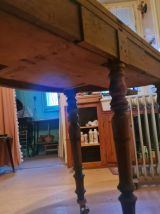 Table demi lune 5 pieds style Louis Philippe