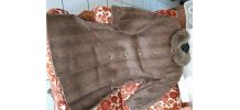 manteau en alpaga marron clair