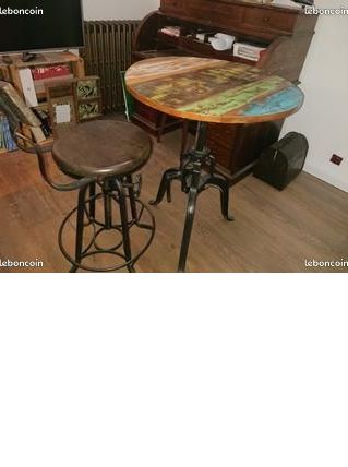 Table vintage industriel vintage haute ou basse