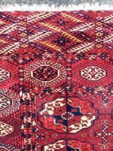 Tapis ancien Turkmène Tekke fait main, 1P128