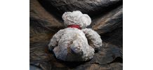 OURS NOUNOURS PELUCHE DOUDOU LOUISE MANSEN MARRON CLAIR 40 C