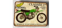 Plaque métal Honda 125 SL