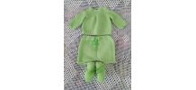 Ensemble brassière bébé tricoté main avec laine layette