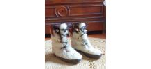 Bottes  fourrées vintage (poils de chèvre) - Années 70