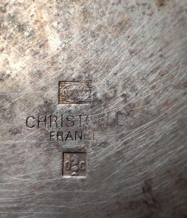 Seau à champagne en métal argenté Christofle 