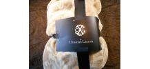PLAID CHRISTIAN LACROIX NEUF BEIGE 130 X 160 CM 