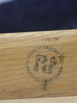 Paire de tables de chevet Regain orme massif année 70-80
