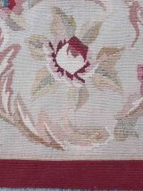 Tapis vintage Français Aubusson fait main, 1Q04