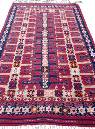 Tapis ancien Turc Anatolian fait main, 1Q06