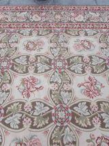 Tapis vintage Français Aubusson fait main, 1Q07