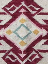 Tapis vintage Indien Dhurri fait main, 1Q12