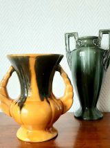 Vase à double anses céramique 1960