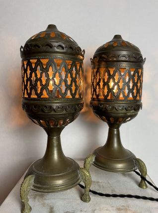 PAIRE DE LAMPES RETRO