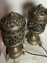 PAIRE DE LAMPES RETRO