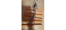 6 cintres en bois pour pantalons