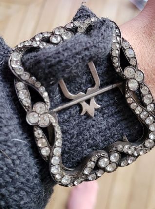 Ancienne boucle de ceinture en argent